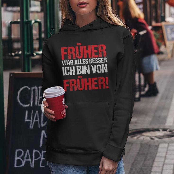 Früher War Alles Besser Generation 90Er Vintage Geschenk Frauen Hoodie Lustige Geschenke