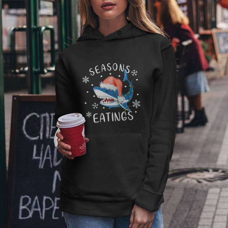 Funny Christmas Shirts Men Great White Shark Xmas Clothes Long Sleeve Tshirt Women Hoodie Unique Gifts