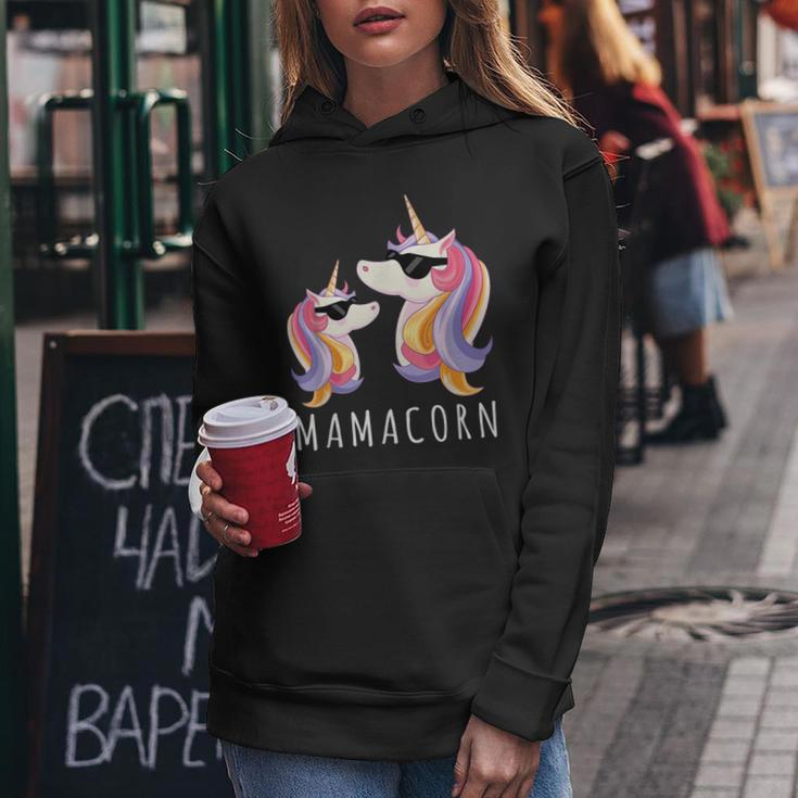 Funny Mamacorn Gift Mama Unicorn Mom And Baby Christmas Women Hoodie Unique Gifts