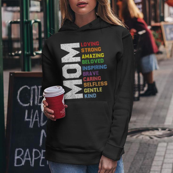 Funny Mothers Day Mom Loving Strong Amazing Mothers Day Women Hoodie Unique Gifts