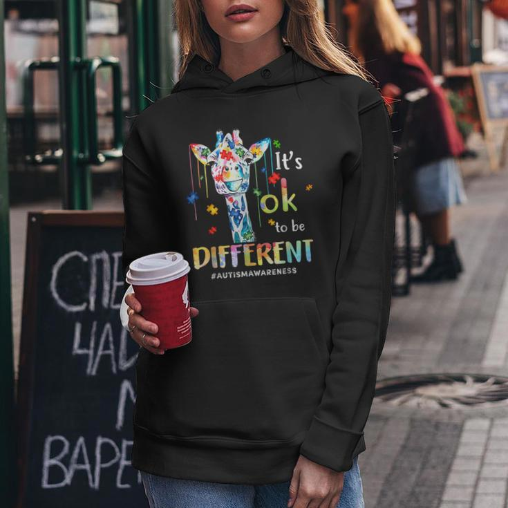 Giraffe Acceptance Kids Boys Girls Its Ok To Be Different Women Hoodie Unique Gifts
