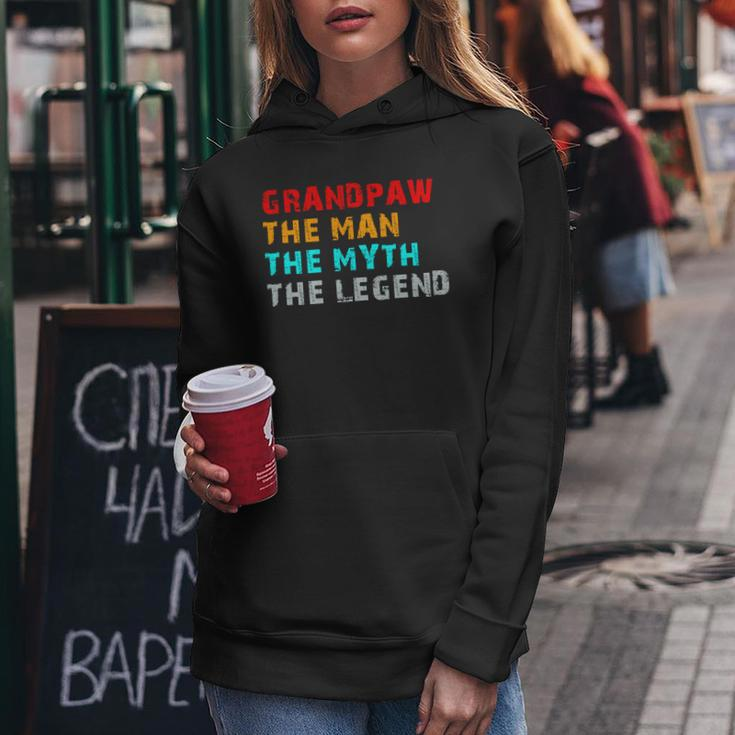 Grandpaw The Man The Myth The Legend Women Hoodie Unique Gifts