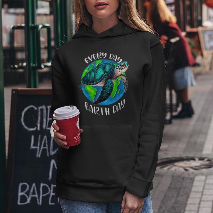 Happy Earth Day Save The Planet Give New Life To Sea Turtles Women Hoodie Unique Gifts
