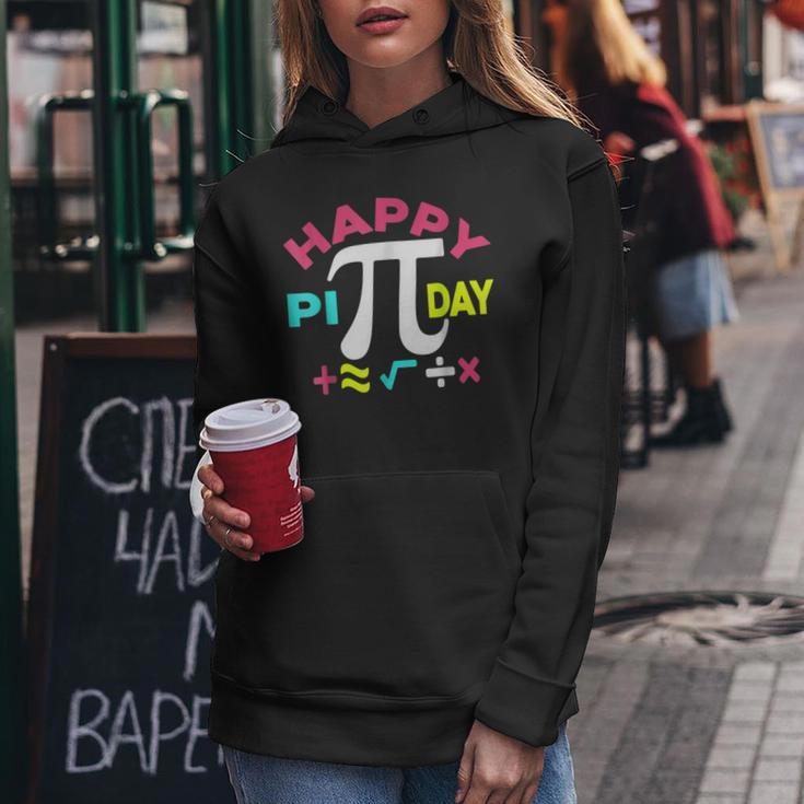 Happy Pi Day Kids Math Teachers Student Professor Pi Day V6 Women Hoodie Funny Gifts