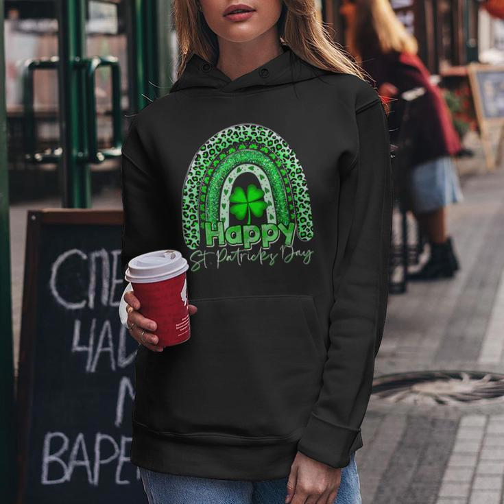 Happy St Patricks Day Cute Rainbow St Patricks Day Women Hoodie Funny Gifts