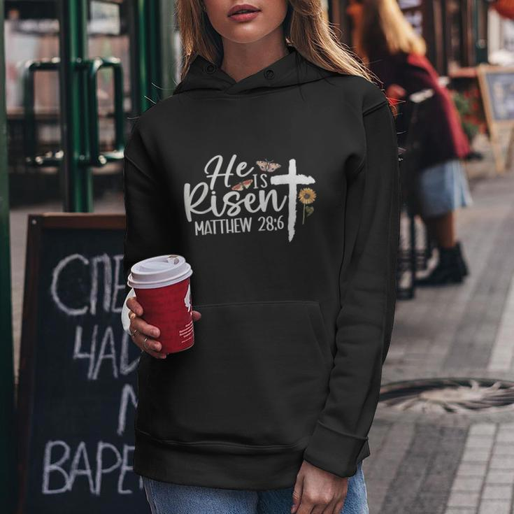 He Is Risen Christians Cross Jesus Religious Easter Day Women Hoodie Unique Gifts