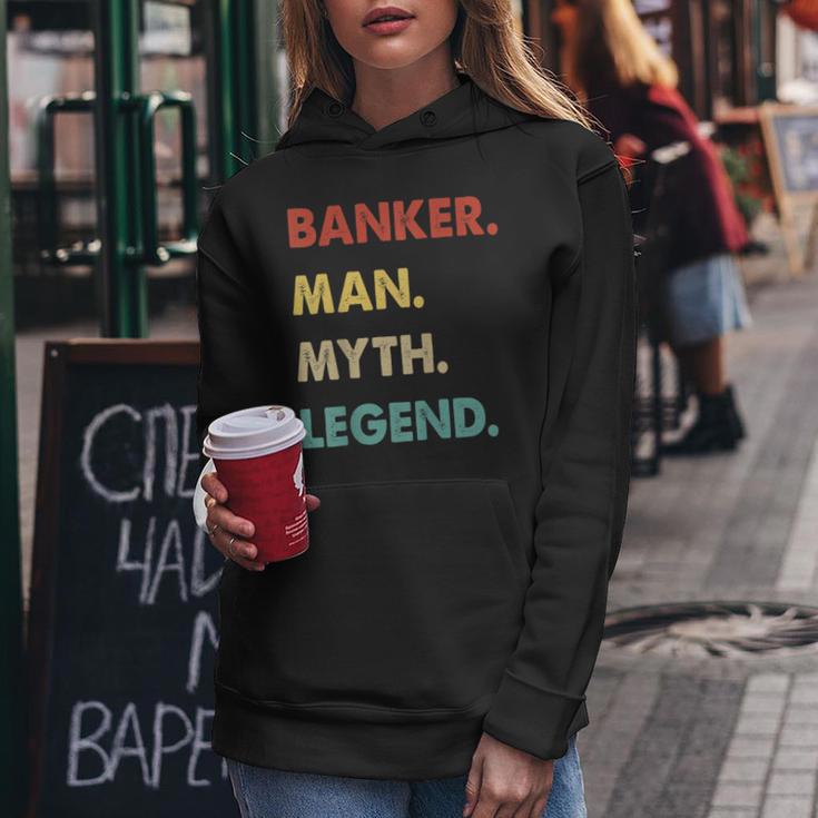 Herren Banker Mann Mythos Legende Frauen Hoodie Lustige Geschenke