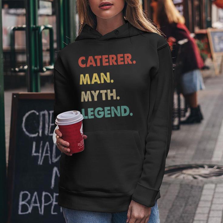 Herren Caterer Mann Mythos Legende Frauen Hoodie Lustige Geschenke