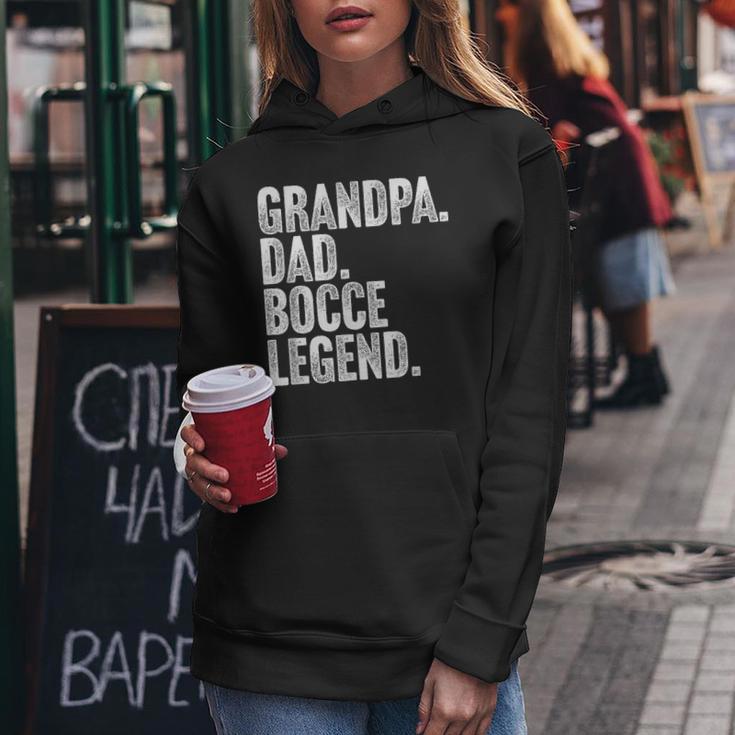 Herren Grandpa Dad Bocce Legend Opa Papa Boccia Legende Frauen Hoodie Lustige Geschenke