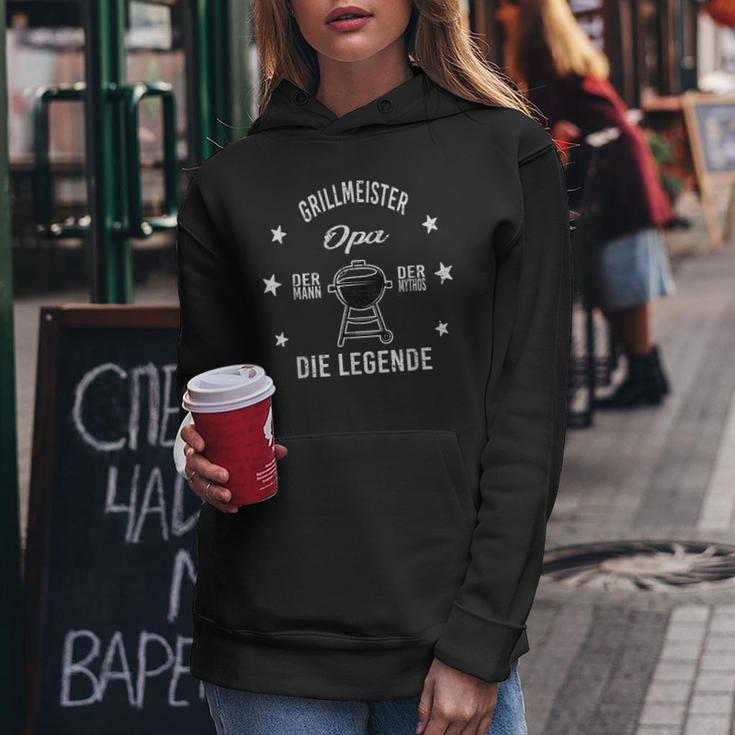 Herren Grillmeister Opa Die Legende Frauen Hoodie Lustige Geschenke