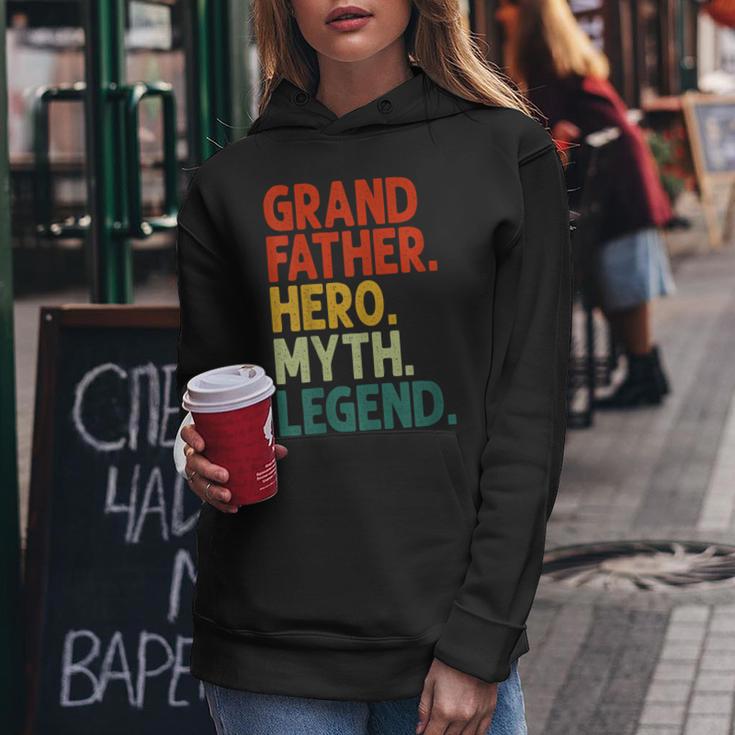 Herren Großvater Hero Myth Legend Retro Vintage Lustiger Opa Frauen Hoodie Lustige Geschenke