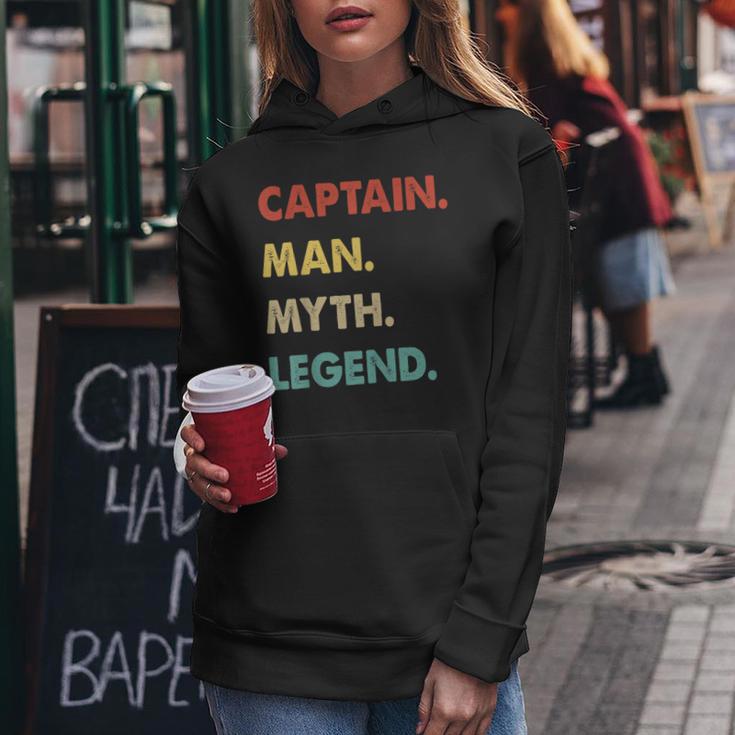 Herren Kapitän Mann Mythos Legende Frauen Hoodie Lustige Geschenke