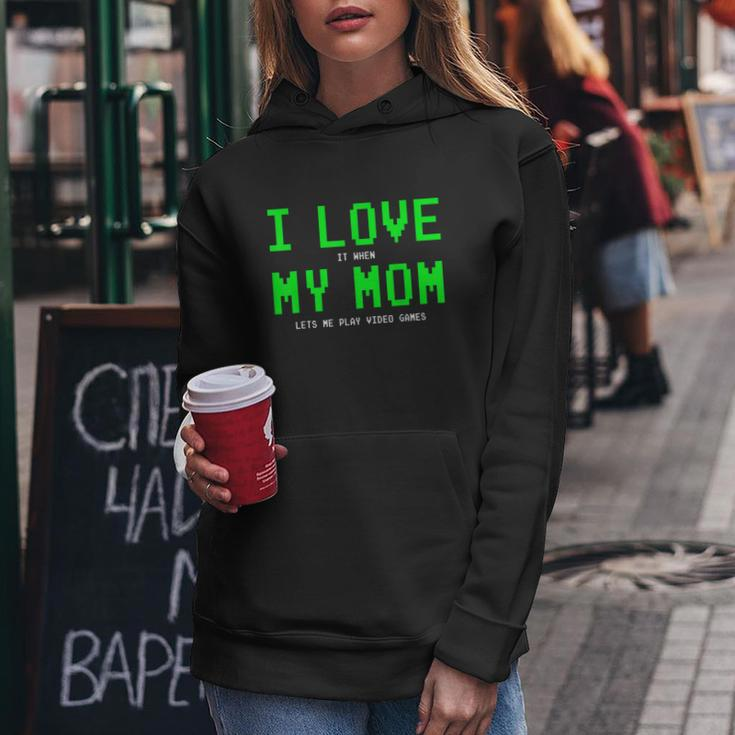 I Love My Mom Shirt Gamer Gifts For N Boys Video Games V2 Women Hoodie Unique Gifts