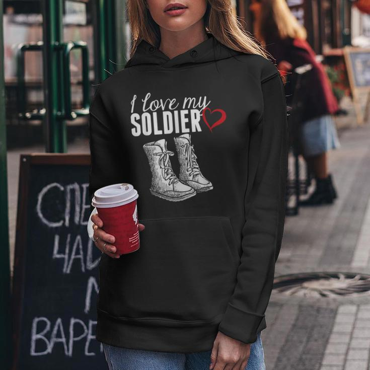 I Love My Soldier - Proud Military WifeWomen Hoodie Funny Gifts