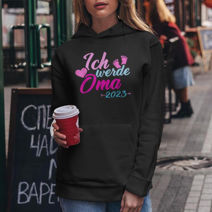 Ich Werde Oma 2023 Schwangerschaft Verkünden Frauen Hoodie Lustige Geschenke