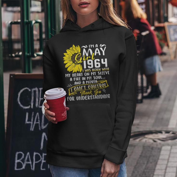 Im A May Girl 1964 Sunflower 55Th Birthday Gift Gift For Womens Women Hoodie Unique Gifts