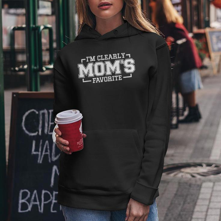 Im Clearly Moms Favorite Favorite Child And Favorite Son Women Hoodie Unique Gifts