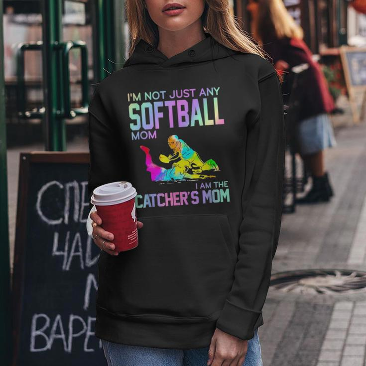 Im Not Just Any Softball Mom I Am The Catchers Mom Women Hoodie Unique Gifts