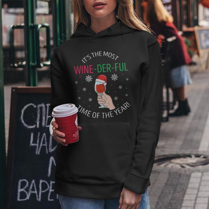 Its The Most Wine-Der-Ful Time Of The Year Lustiges Geschenk Frauen Hoodie Lustige Geschenke