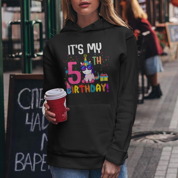 Kids 5 Years Old 5Th Birthday Unicorn Shirt Girl Daughter Gift Pa Women Hoodie Unique Gifts