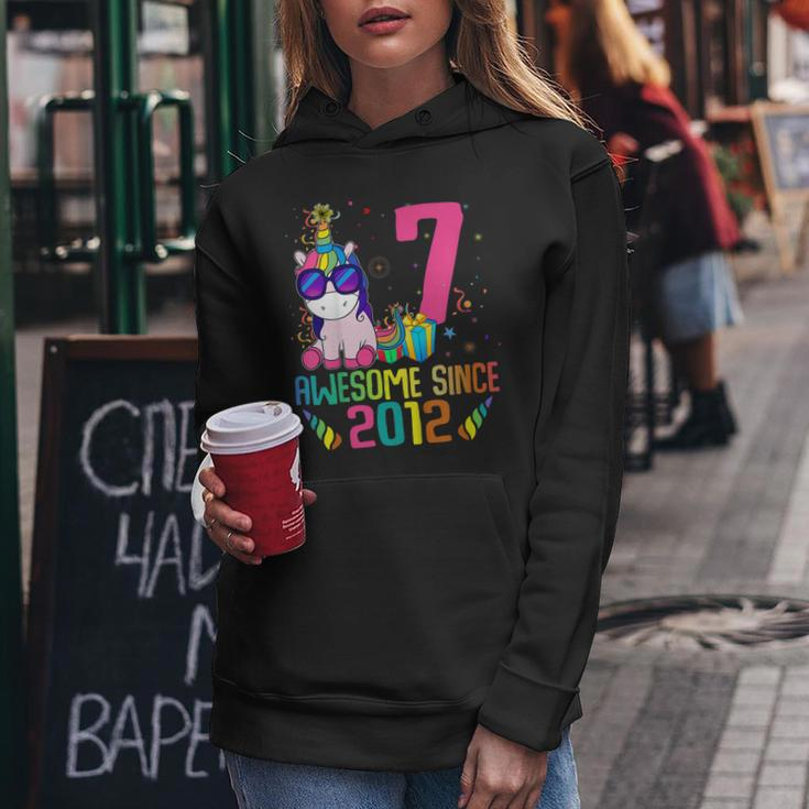 Kids 7 Years Old 7Th Birthday Unicorn Shirt Girl Daughter Gift Pa Women Hoodie Unique Gifts