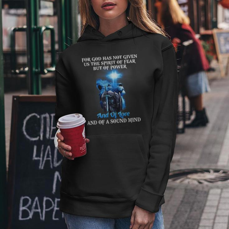 Knight Templar Lion Cross Christian Quote Religious Saying V2 Women Hoodie Funny Gifts