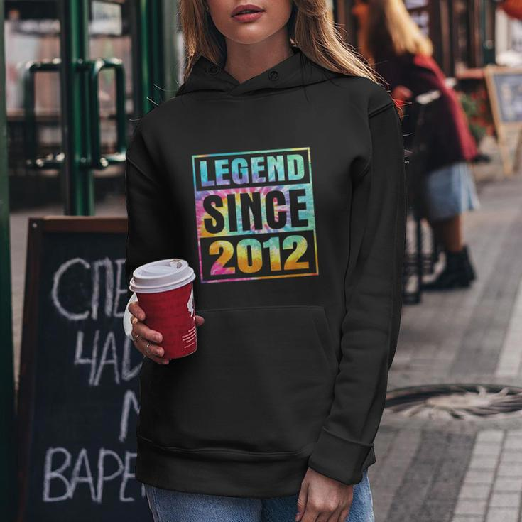 Legend Since 2012 10 Years Old 10Th Birthday Tie Dye Women Hoodie Unique Gifts