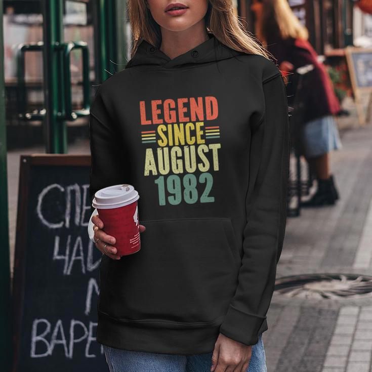 Legend Since August 1982 Awesome Funny Birthday Women Hoodie Unique Gifts