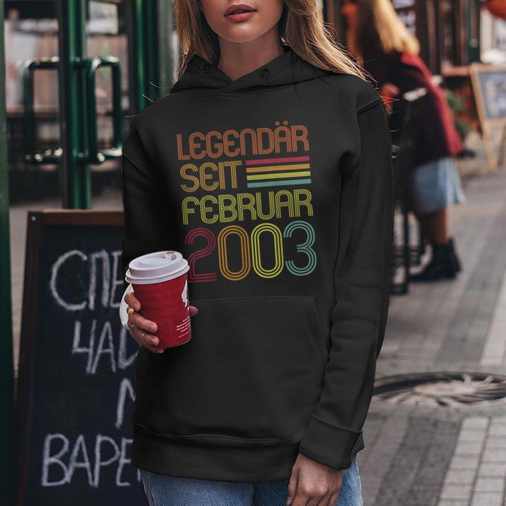 Legendär Seit Februar 2003 Geschenk 20 Geburtstag Frauen Hoodie Lustige Geschenke