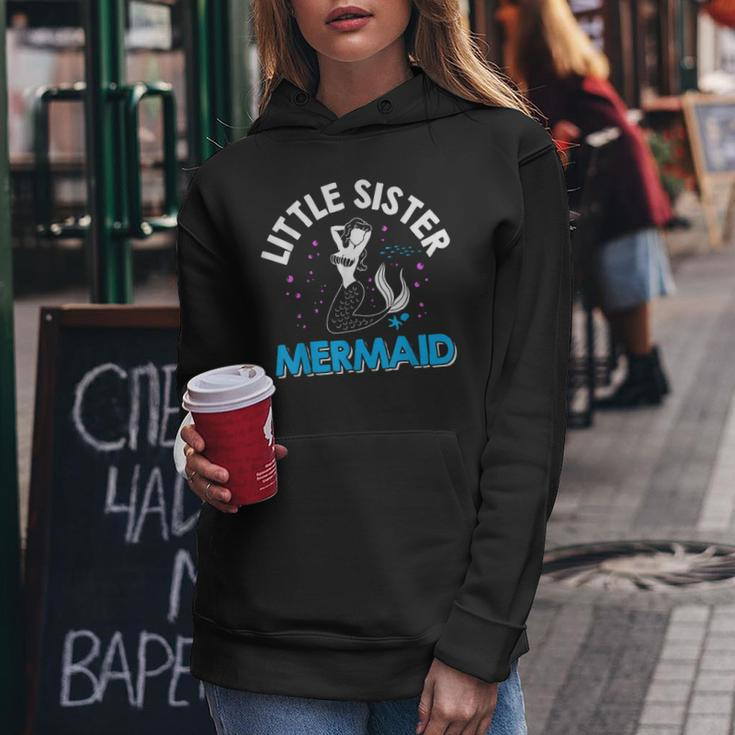 Little Sister Mermaid Matching Family Women Hoodie Unique Gifts