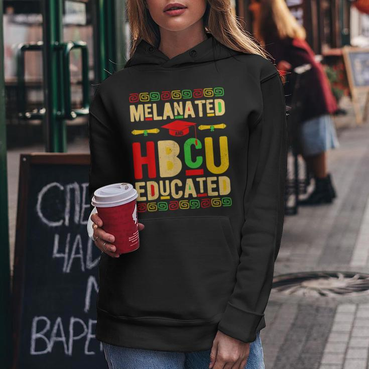 Melanated Hbcu Educated Historically Black African Pride Women Hoodie Funny Gifts