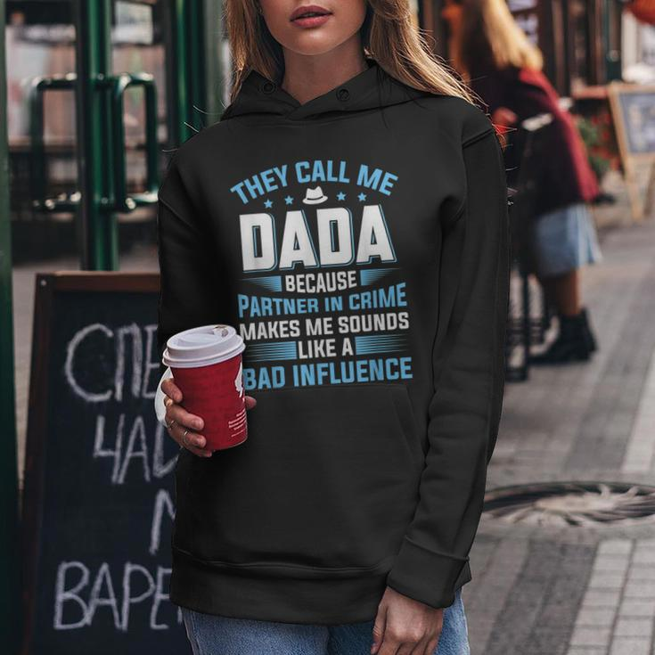 Mens They Call Me Dada Because Partner In Crime Fathers Day Women Hoodie Funny Gifts