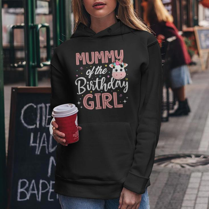 Mommy Of The Birthday Girl Cow Farm Birthday Party Mom Mama Women Hoodie Unique Gifts