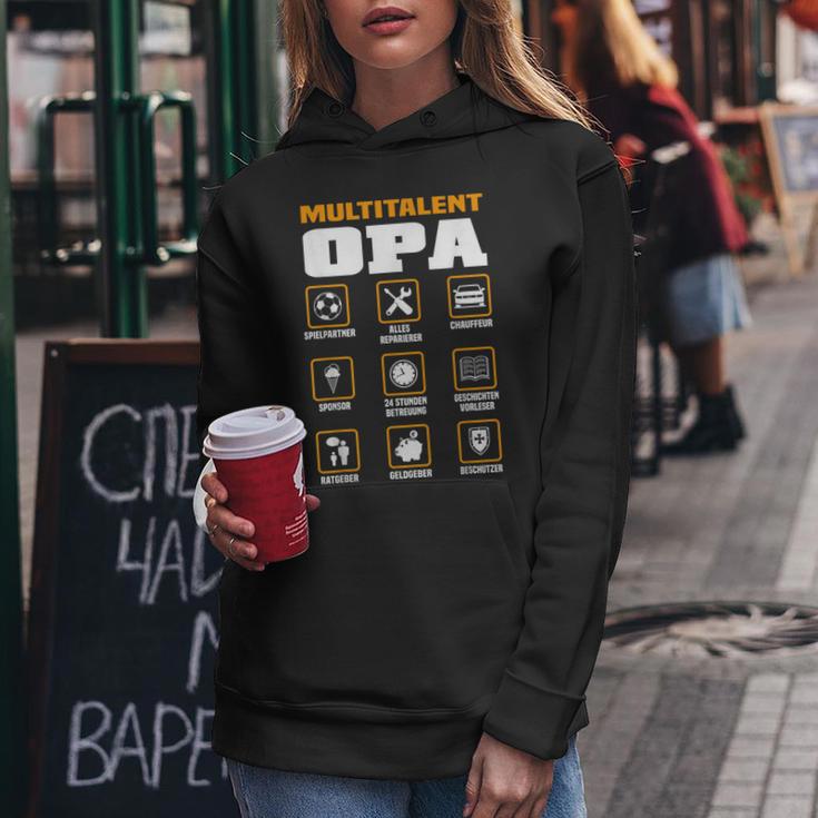 Multitalent Opa Hoodie mit lustigen Icons, Hoodie für Großväter Lustige Geschenke