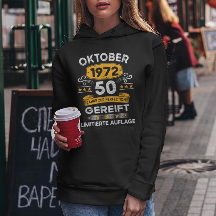 Oktober 1972 Lustige Geschenke 50 Geburtstag Frauen Hoodie Lustige Geschenke