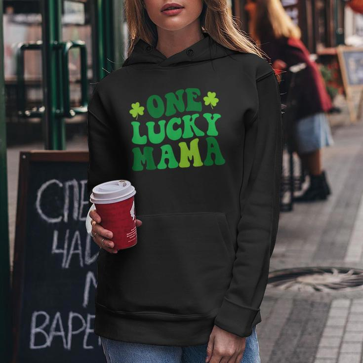 One Lucky Mama Retro Vintage St Patricks Day Clothes Women Hoodie Unique Gifts