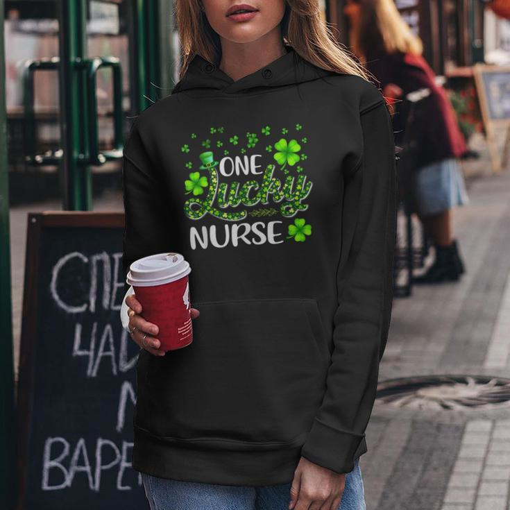 One Lucky Nurse Cute Gnome Shamrock St Patricks Day V2 Women Hoodie Funny Gifts