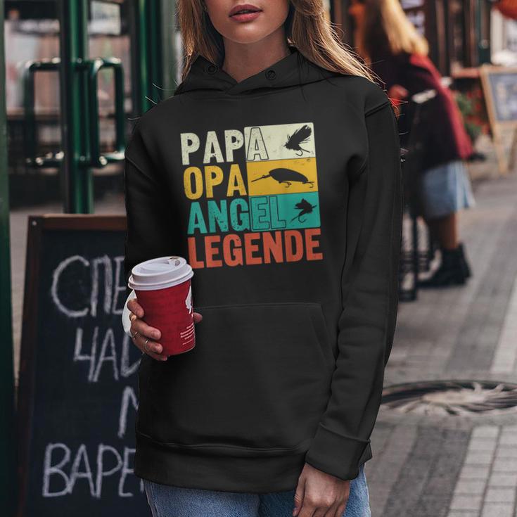 Papa Opa Angel Legende Hoodie, Perfekt für Angler zum Vatertag Lustige Geschenke