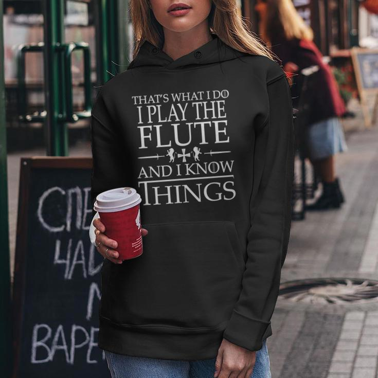 Passionate Flute Players Are Smart And They Know Things Women Hoodie Funny Gifts