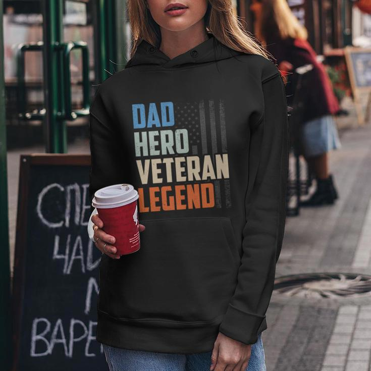 Patriotic Veterans Veteran Husbands Dad Hero Veteran Legend Gift Women Hoodie Unique Gifts