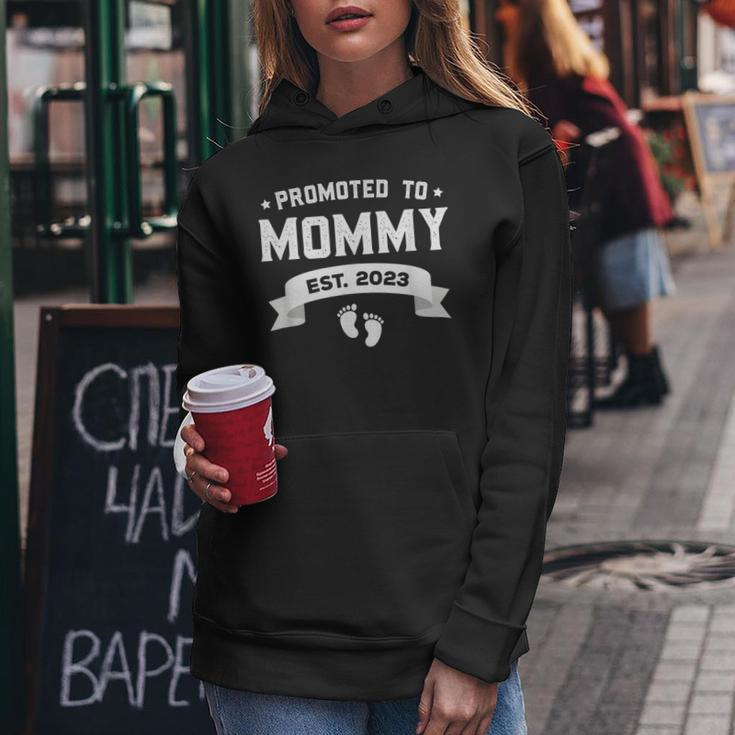 Promoted To Mommy Est 2023 New Mom Gift First Mommy Women Hoodie Unique Gifts