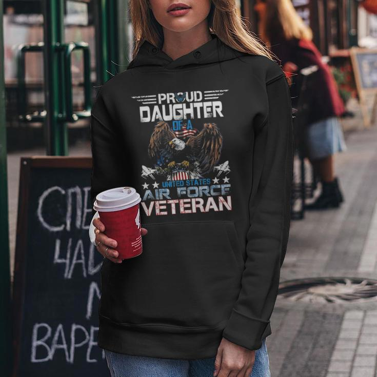 Proud Daughter Of Us Air Force Veteran Patriotic Military V2 Women Hoodie Funny Gifts