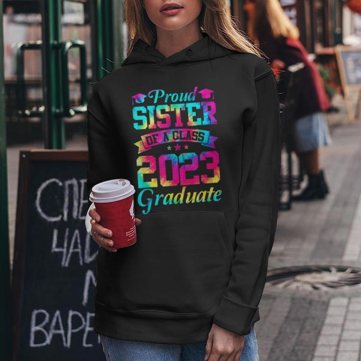 Proud Sister Of A Class Of 2023 Graduate Senior 23 Women Hoodie Funny Gifts