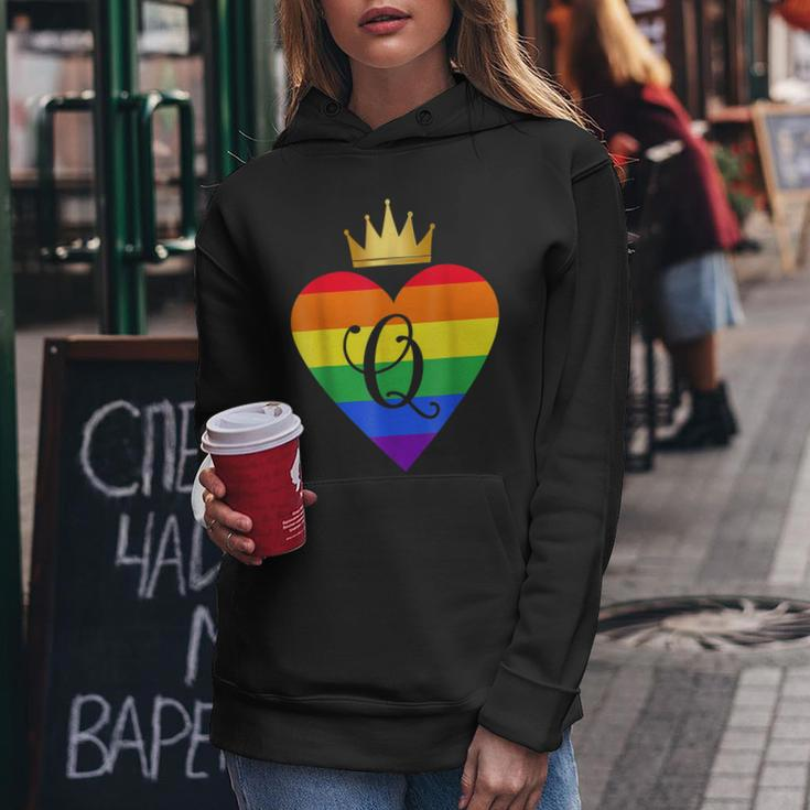 Queen Couples Matching Bridal Wedding Lgbtq Women Hoodie Funny Gifts