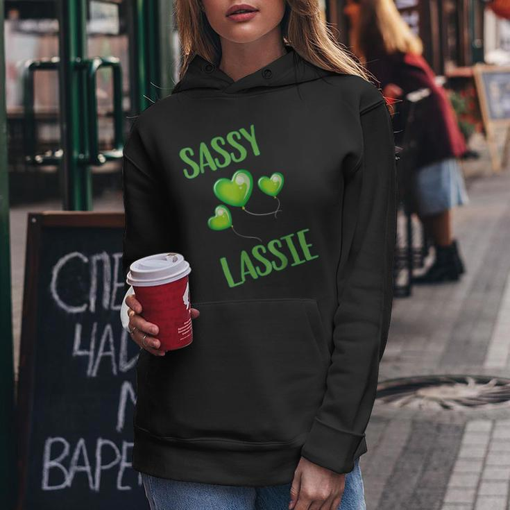 St Patricks Day Sassy Lassie Women Hoodie Funny Gifts