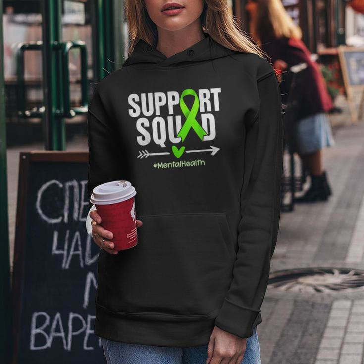 Support Squad Mental Health Awareness Green Ribbon Women Women Hoodie Unique Gifts