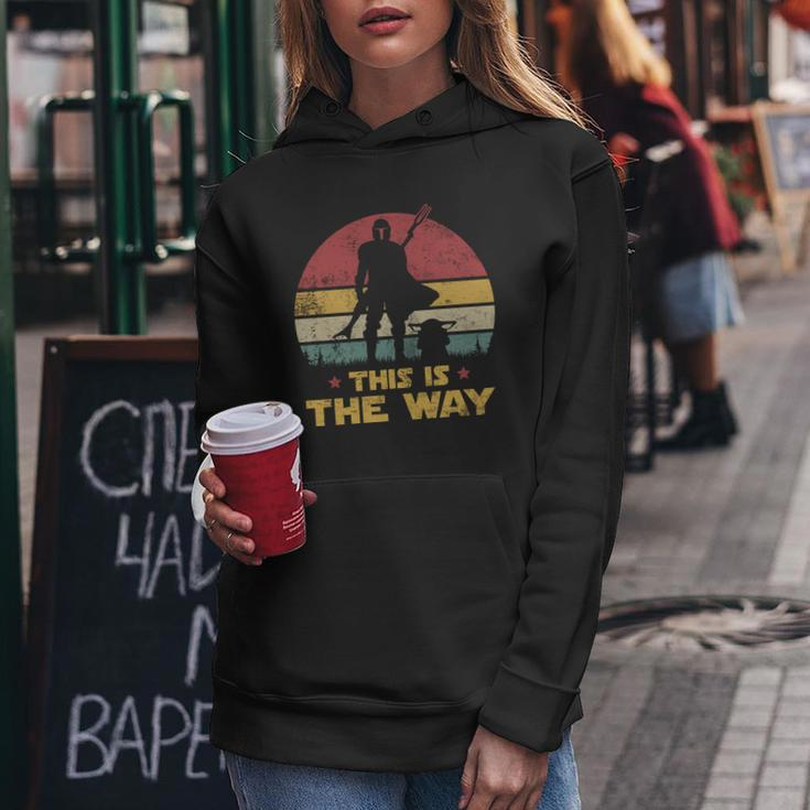 This Is The Way The Dadalorian Dad Vintage Women Hoodie Unique Gifts