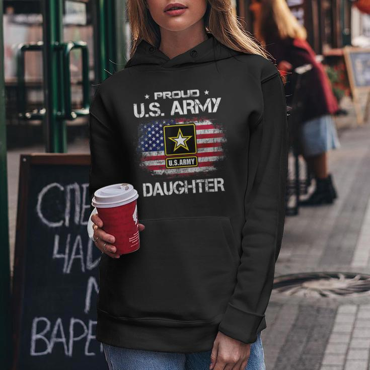 Us Army Proud Daughter - Proud Daughter Of A Us Army Veteran Women Hoodie Funny Gifts