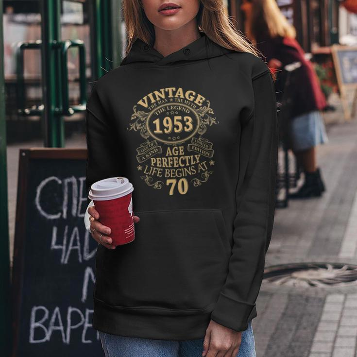 Vintage 1953 The Man Myth Legend 70Th Birthday Gifts For Men Women Hoodie Unique Gifts