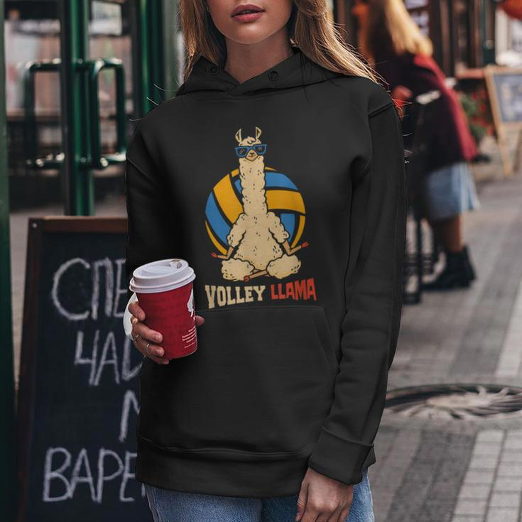 Volley Llama Sports Game Volleyball Women Hoodie Unique Gifts